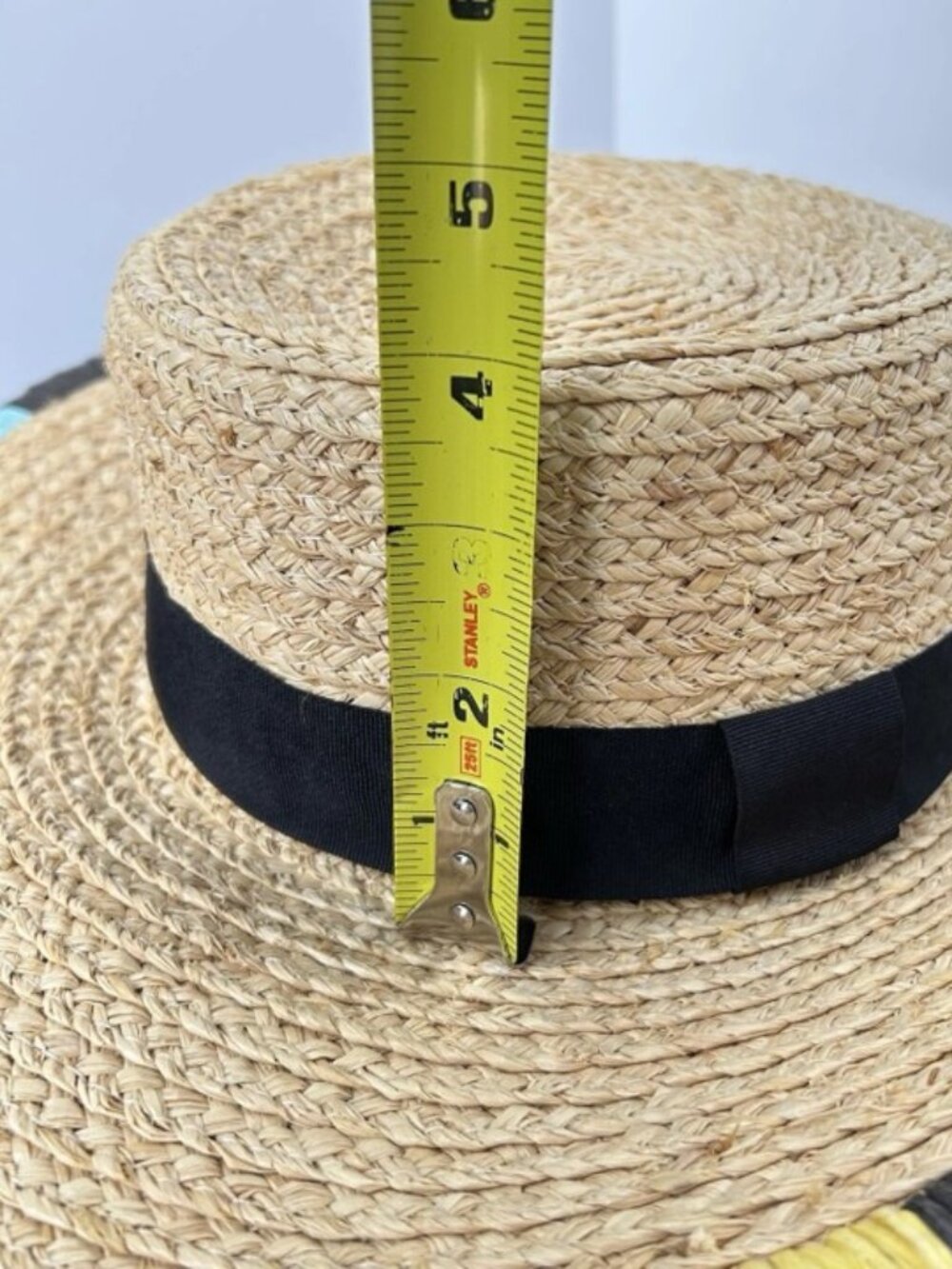 Peter Grimm Women's Beachy Straw Raffia Floppy Sun Hat Wide Brim Packable O/S - Picture 11 of 12